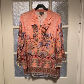 Marc Lauge - Frill Doll Blouse - Coral