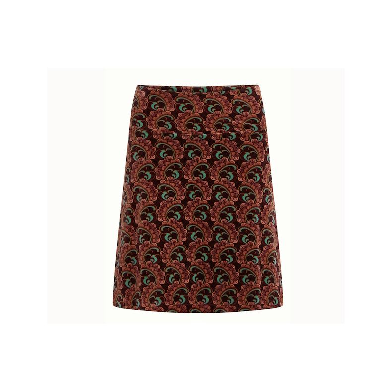 King Louie - Border Skirt Winkle - Porto red