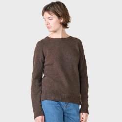 Klitmller Collective - Nina uld striktrje - Taupe / Brown