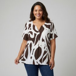 Pont Neuf - Moude Sia Bluse - Dark brown