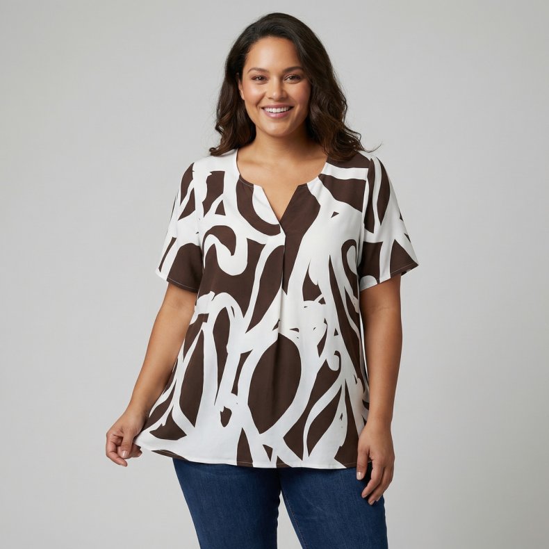 Pont Neuf - Moude Sia Bluse - Dark brown