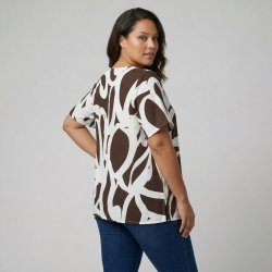 Pont Neuf - Moude Sia Bluse - Dark brown