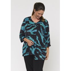 Pont Neuf - Hilma Bluse - Petrol blue