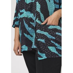 Pont Neuf - Hilma Bluse - Petrol blue