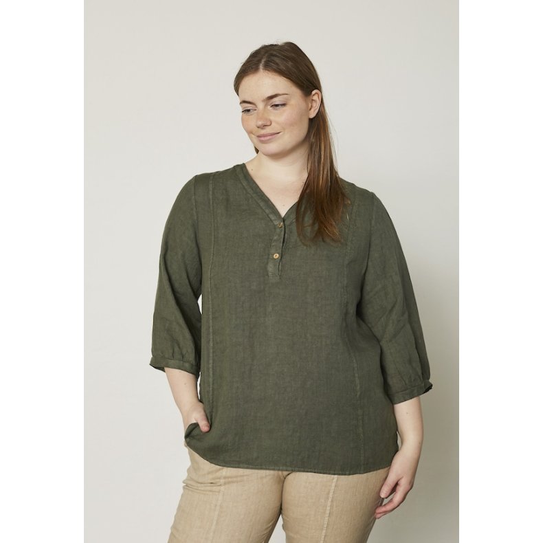 Pont Neuf - Joelle H�r Bluse - Khaki green