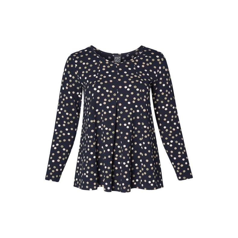 Pont Neuf - Elvira Bluse - Navy Blue