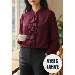 Skjortebluse - Fl�se - V�lg Farve