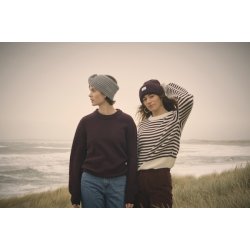 Klitmller Collective - Gunilla Stribet striktrje - Burgundy