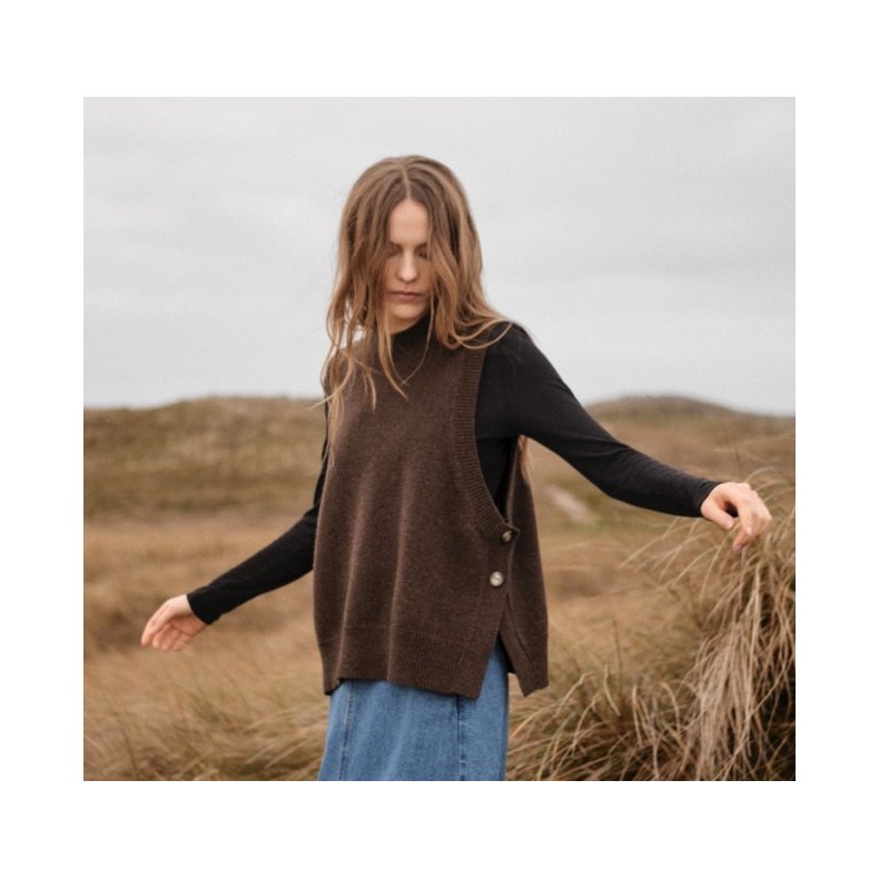 Klitm�ller Collective - Nala strik Vest - Taupe