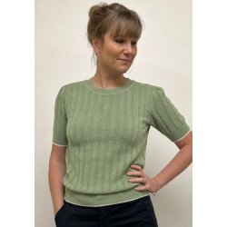Grobund - Almine Strik tee - Sage Green