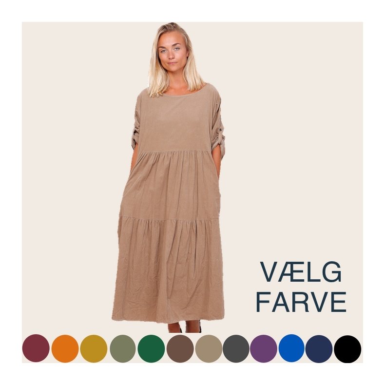 Annemarie - Babyfljl Kjole - Vlg farve