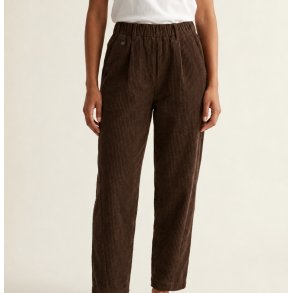 Marc Lauge - Tokyo barrel Cord Pants - Chocolate