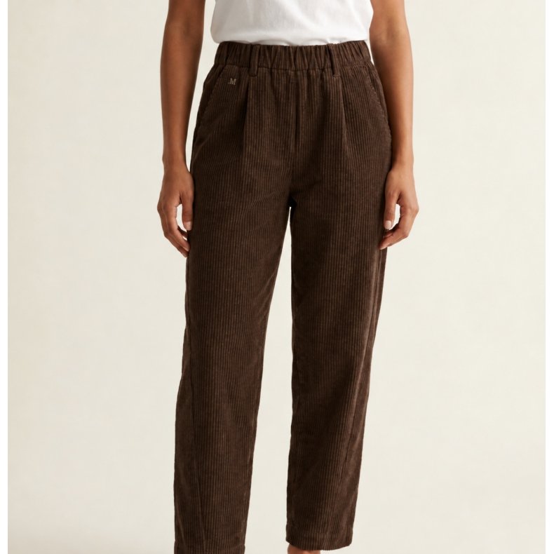 Marc Lauge - Tokyo barrel Cord Pants - Chocolate