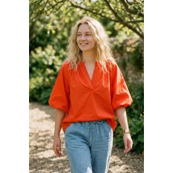 Sommer skjorte Bluse - Orange
