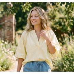 Skjorte bluse - Sommer Gul