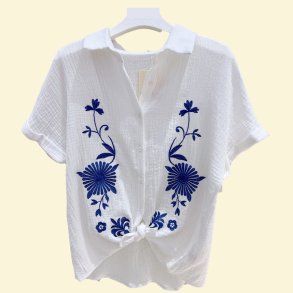 Bomuldskjorter - Broderi Bl