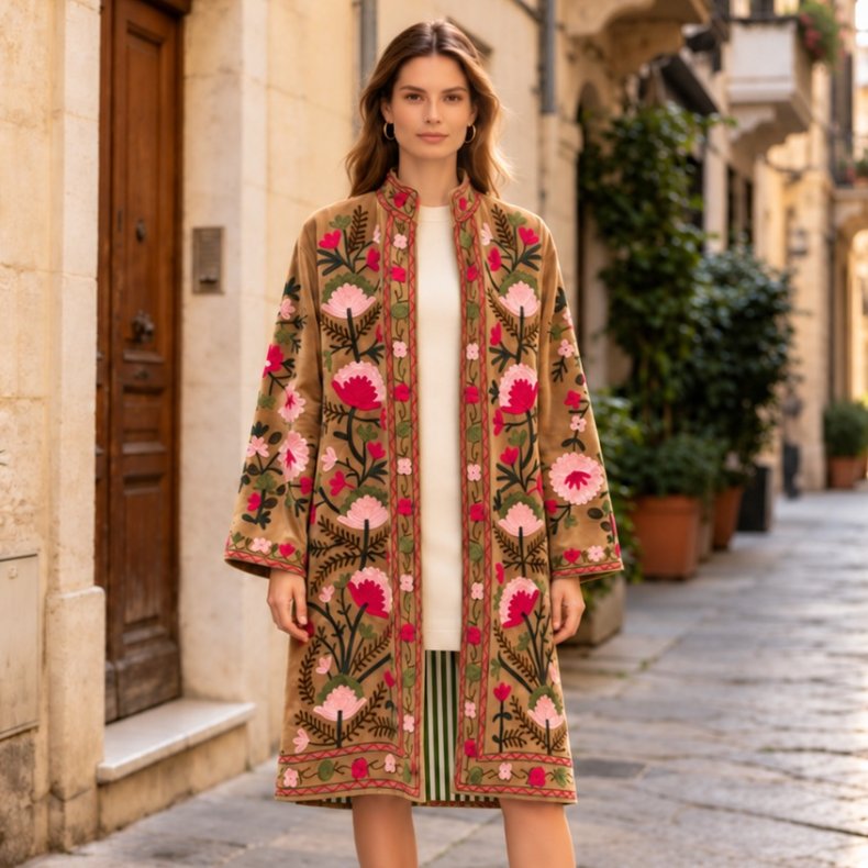 Suzani-Broderier - Frakke - Mango