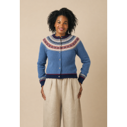 Erib� - Alpine Short Cardigan - Blue