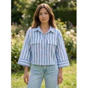 Kort Jakke - Strib bl�