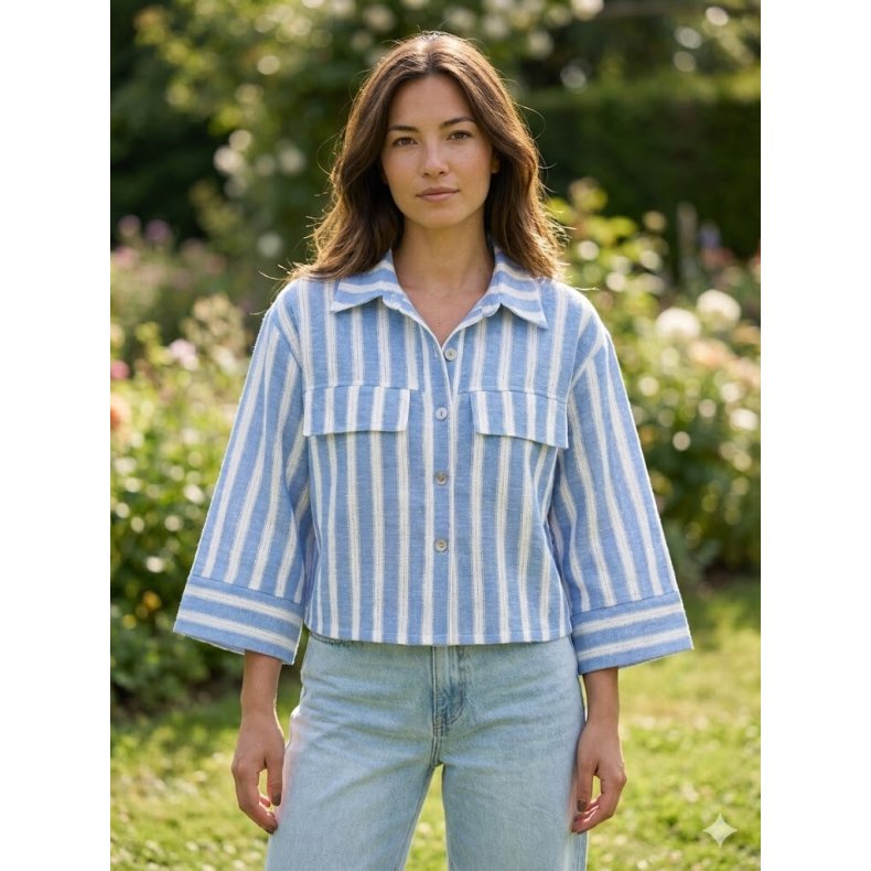 Kort Jakke - Strib bl�