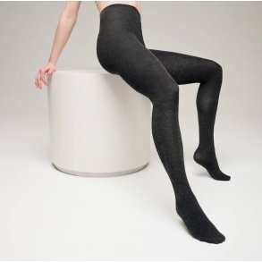 MP - Love you Cashmere Str�mpebukser - Dark Grey Melange 