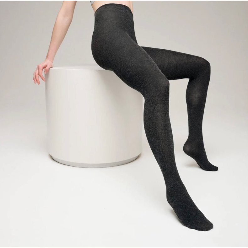 MP - Love you Cashmere Str�mpebukser - Dark Grey Melange 