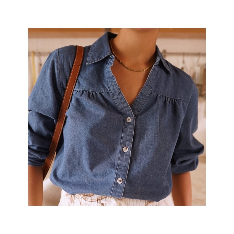 Denim skjorte - Bl