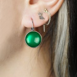 UrbanHippies - �reringe Dots - Emerald / S�lv