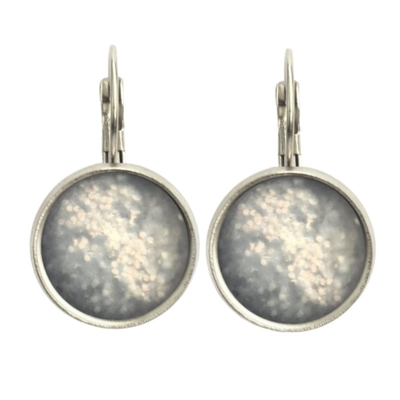 UrbanHippies - reringe  Dots - Grey Glitter / Slv