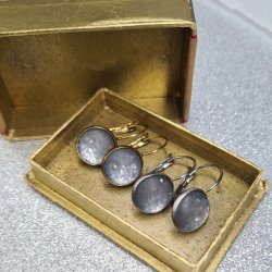 UrbanHippies - reringe  Dots - Grey Glitter / Slv