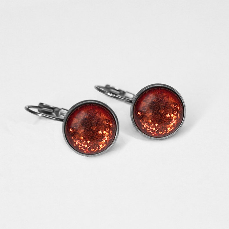 UrbanHippies - reringe Dots -  Dots Rosehip Glitter/Slv