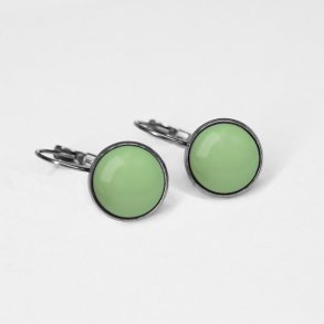 UrbanHippies - �reringe Dots -  Solid Pistache / S�lv