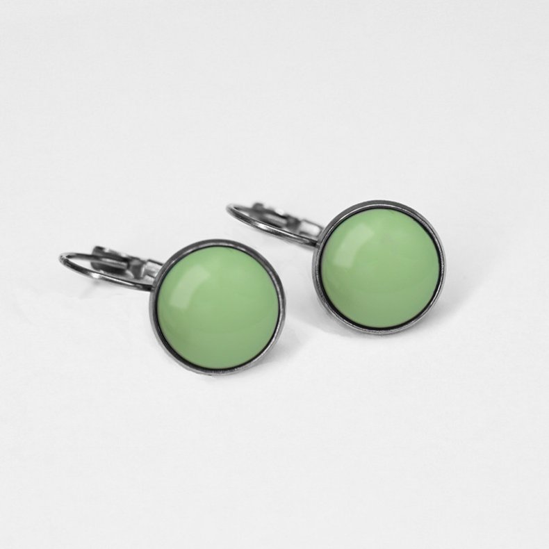 UrbanHippies - �reringe Dots -  Solid Pistache / S�lv