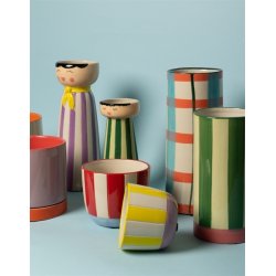 Vase - Miss - Gr�n &amp; Rosa