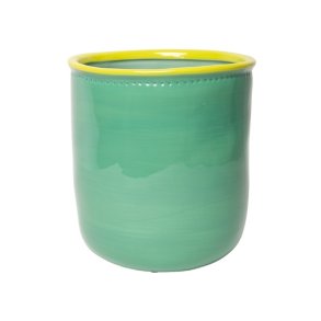 Stor urtepotte - Mint & chartreuse