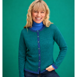 Fristed - Noa Bomulds Cardigan - Dark Green