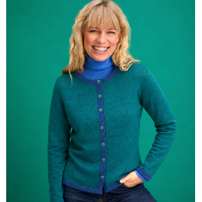 Fristed - Noa Bomulds Cardigan - Dark Green