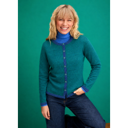 Fristed - Noa Bomulds Cardigan - Dark Green