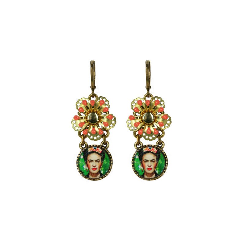 Frida Kahlo Coral Blomster