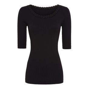 Tim & Simonsen - Frida Blondetop - Kort rme - Sort