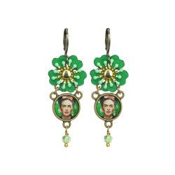 Urban Hippies - Frida Kahlo med gr�n Blomst