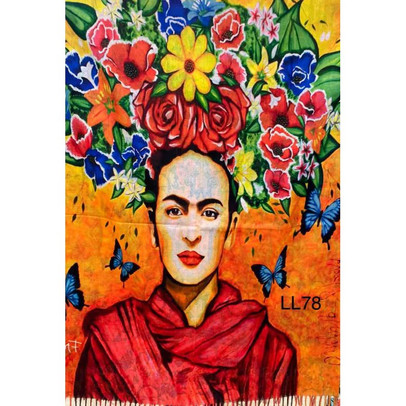 Fristelse Erkende Forvirre Frida Kahlo Rød tørklæde - ACCESSORIES - Mamelukken