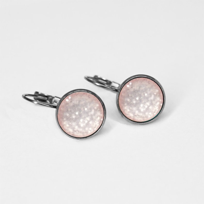 UrbanHippies - reringe  Dots - Rosa Glitter / Slv