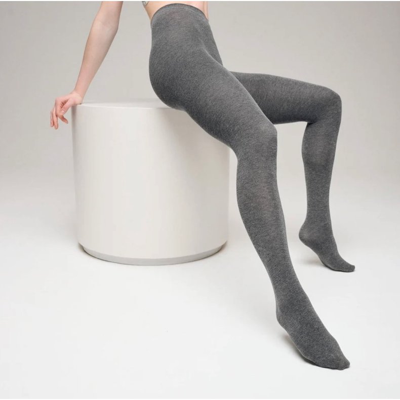 MP - Love you Cashmere Str�mpebukser - Gr� Melange