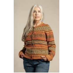 Erib� - Westray Cardigan - Orange / Rust