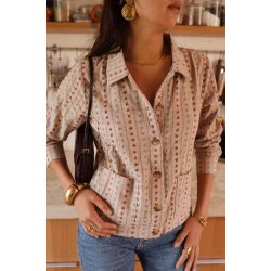 Jakke/ Cardigan Med Blomster