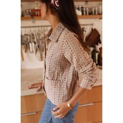 Jakke/ Cardigan Med Blomster