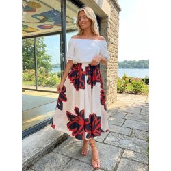 Bohemian Nederdel - R�d - Sort