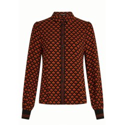 King Louie - Maisie Blouse Moire - Black