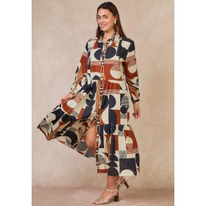 Lang kjole - Jord Farver